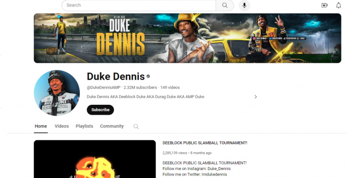 Duke Dennis Youtube
